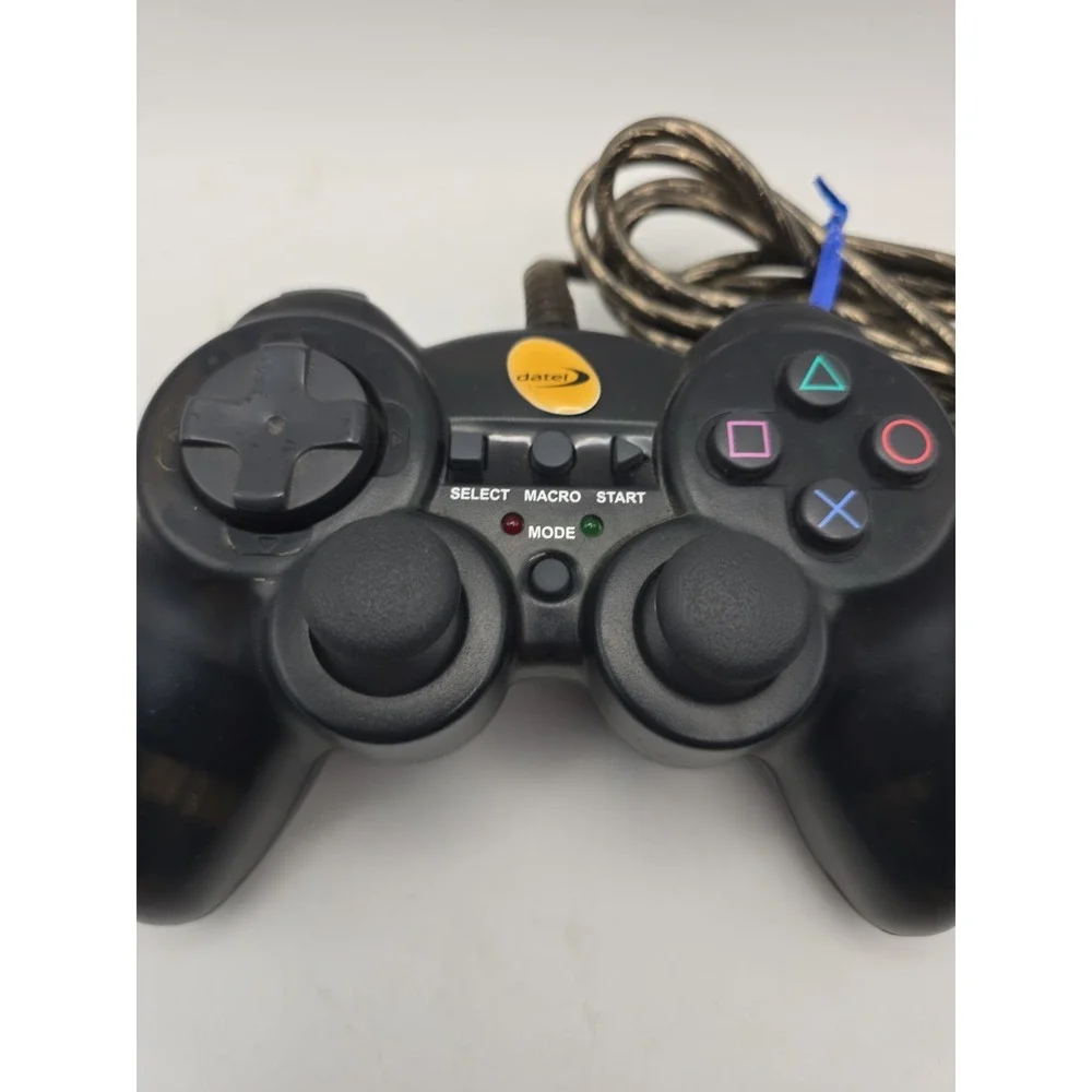Titan/Datel Wired PS2 Game Controller Black Macro PS2005 Program PlayStation 2